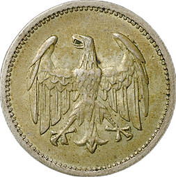 Монета 1 марка 1924 A Германия
