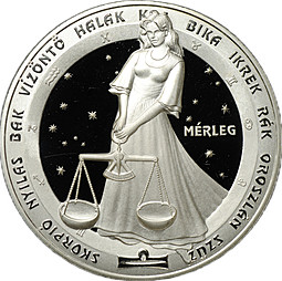 Медаль Знаки зодиака Весы Польша