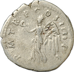 Монета Денарий 101-102 Траян (98-117) Виктория влево Римская Империя