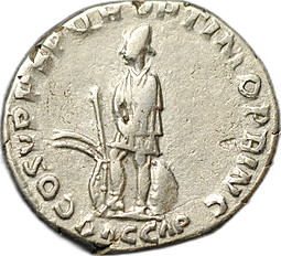 Монета Денарий 103-111 Траян (98-117) Дакийец Римская Империя