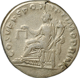 Монета Денарий 103-111 Траян (98-117) Эквитас Римская Империя