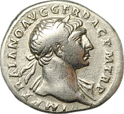 Монета Денарий 110 Траян (98-117) Фелиситас Римская Империя