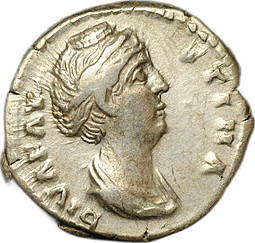 Монета Денарий 141 Фаустина I Старшая (138-140) посмертный, Церера Римская Империя