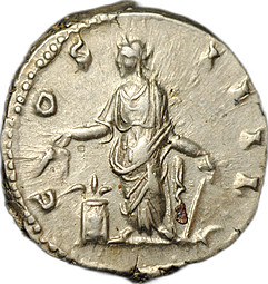Монета Денарий 145-161 Антонин Пий (138-161) Аннона Римская Империя