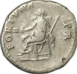 Монета Денарий 97 Нерва (96-98) Фортуна Римская Империя