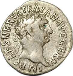 Монета Денарий 98-99 Траян (98-117) Победа Римская Империя