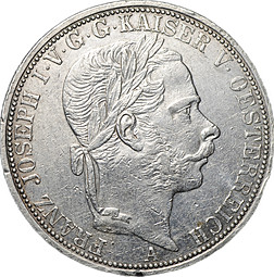 Монета 1 союзный талер 1867 A Австрия