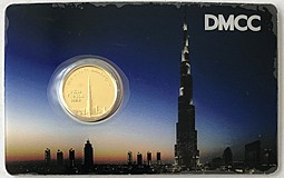 Монета 1/10 унции 2012 Золото Шейх Халифа ибн Заид Аль Нахайян Бурдж-Халифа ОАЭ