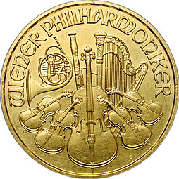 Монета 50 евро 2008 Венская филармония (филармоникер) Австрия