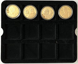 Набор медалей (жетонов) Великие Россияне СПМД томпак 28 штук