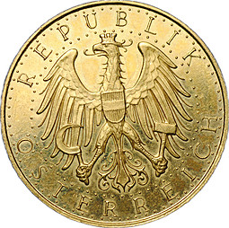 Монета 100 шиллингов 1934 Австрия