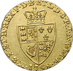 Монета 1 гинея 1798 Великобритания