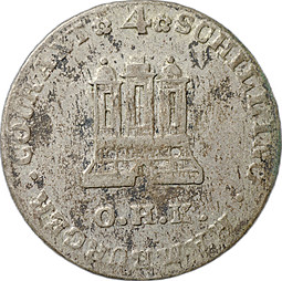 Монета 4 шиллинга 1797 Гамбург