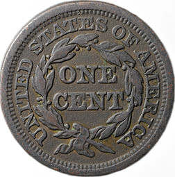 Монета 1 цент 1846 Liberty Head Cent США