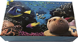 Монета 1 доллар 2013 Тропическая коралловая рыба - Голубой хирург Ниуэ