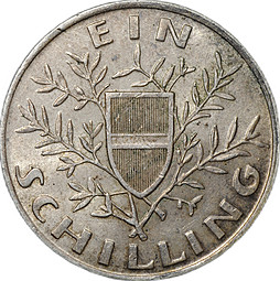 Монета 1 шиллинг 1924 Австрия