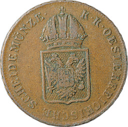 Монета 1 крейцер 1816 A - Вена Австрия