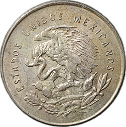 Монета 25 сентаво 1952 Мексика
