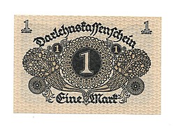 Банкнота 1 марка 1920 Германия Веймарская республика