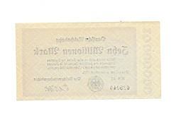 Банкнота 10000000 марок 1923 (10 миллионов) Германия Веймарская республика 2 сентября