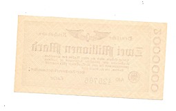 Банкнота 2000000 марок 1923 (2 миллиона) Германия Веймарская республика