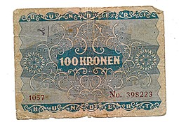 Банкнота 100 крон 1922 Австрия