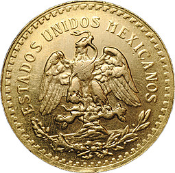 Монета 50 песо 1947 Мексика