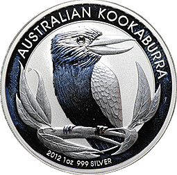 Монета 1 доллар 2012 Австралийская Кукабара Австралия