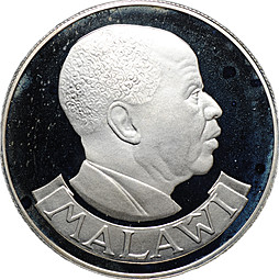 Монета 10 квач 1978 Чёрная антилопа Малави