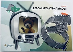 Монета 1 доллар 2010 Герои мультфильмов - Мишка Ушастик Ниуэ