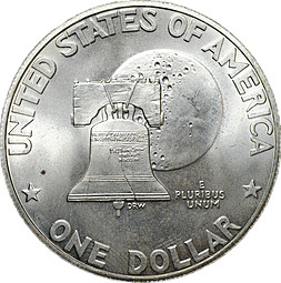 Монета 1 доллар 1976 200 лет независимости серебро США