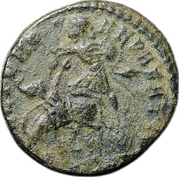 Монета Майорина 351-354 Констанций Галл (351-354) Солдат пронзает всадника Римская Империя