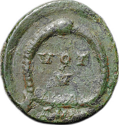 Монета Фоллис Аркадий (383-408) VOT Римская Империя