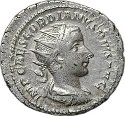 Монета Антонианиан 239 Гордиан III (238-244) Либералитас Римская Империя