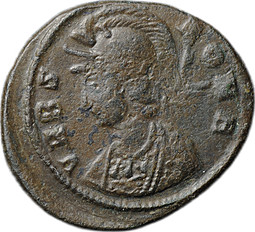 Монета Фоллис 330-333 Константин I (306-337) Памятный Ромул и Рем Римская Империя