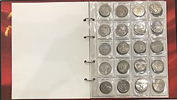 Полный набор юбилейных монет СССР 1965-1991 годов 64 монеты в альбоме