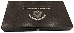Коллекция Правители России 8 медалей (жетонов) в оригинальном футляре