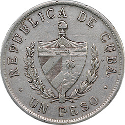 Монета 1 песо 1932 Куба
