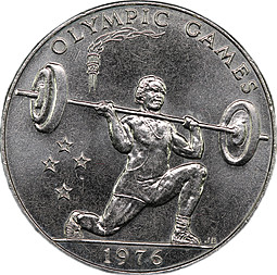 Монета 1 тала 1976 XXI Летние Олимпийские игры 1976, Монреаль Самоа