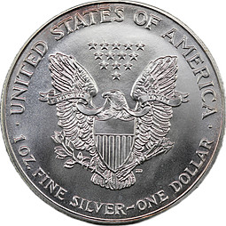Монета 1 доллар 1994 Американский серебряный орёл (шагающая свобода) США