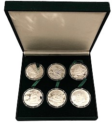 Набор 20 рублей 2008-2011 Парусные корабли (парусники) Беларусь 6 монет
