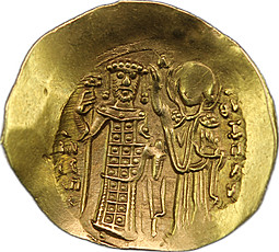 Монета Гиперперон Иоанн II Комнин (1118-1143) Византия