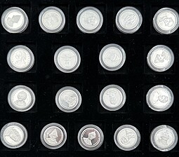 Коллекция медалей (жетонов) Правители России + Великие князья и цари 18 штук серебро ИМД