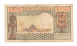 Банкнота 10000 франков 1974 Камерун