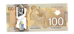 Банкнота 100 долларов 2011 Канада