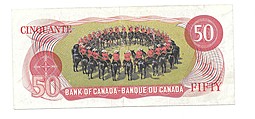 Банкнота 50 долларов 1975 Канада
