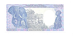 Банкнота 1000 франков 1991 Габон
