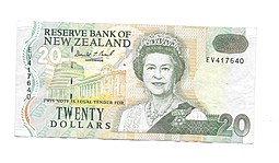 Банкнота 20 долларов 1994-1997 Новая Зеландия
