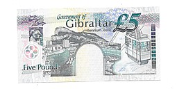 Банкнота 5 фунтов 2000 Милленум Гибралтар