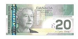 Банкнота 20 долларов 2004 Канада